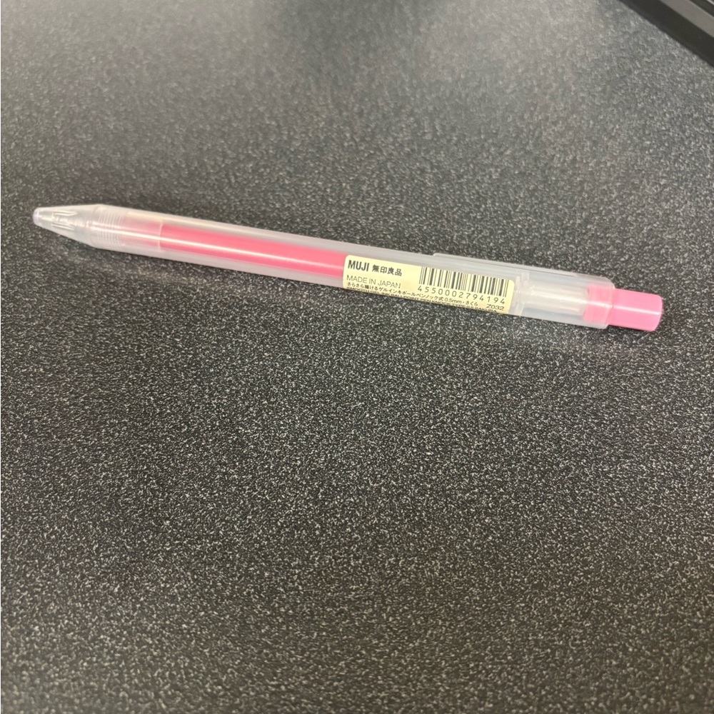 MUJI Pink Gel Pen